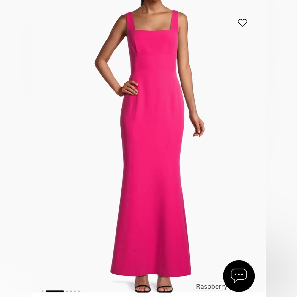 Laundry by Shelli Segal Square Neck Trumpet Gown